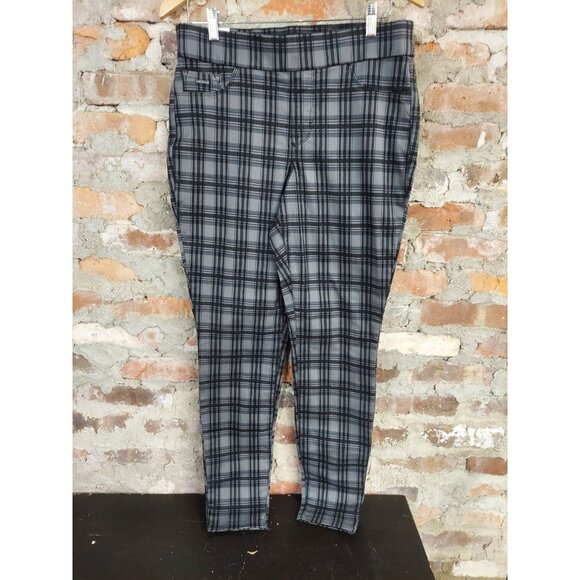 Nine West Jeans Womens Sz 10 Heidi Pull On Skinny Jeggings Pants Grey Black E - Picture 1 of 3